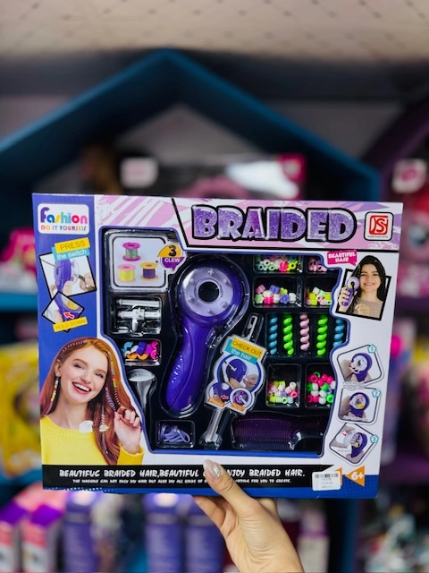 ست اسباب بازی ارایشی و بافت مو بچگونه