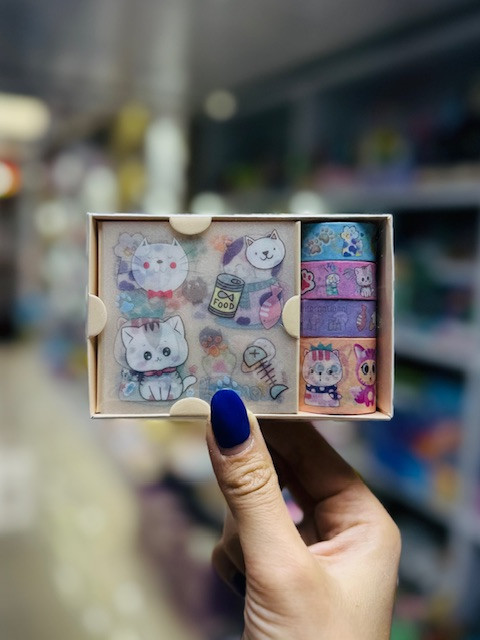پک استیکر وواشی طرح گربه 2